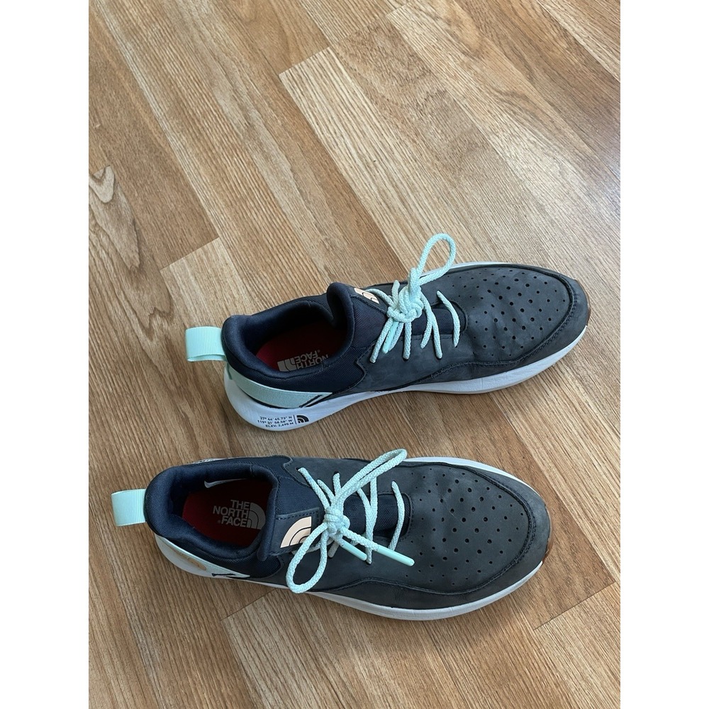 The North Face Surge Leather Sneaker Lace Up Blue Aqua Women's 9